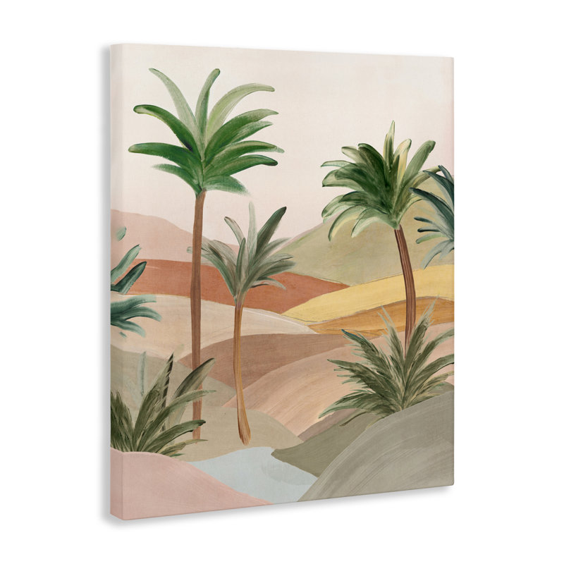 «Desert Oasis Palms», conception par Ian C., H 20 po x l 16 po