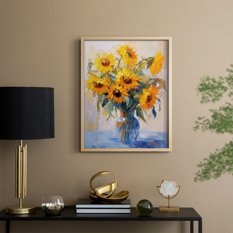 FLORAL Series CDLXVIII Framed Print - Solid Wood, 30" H x 24" W