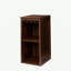 Armoire à vin modulaire de couleur brun noyer avec tablettes de rangement et huche pour salle à manger-107224769