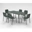 PORTO 6 seater Rectangular dining set - 160x90cm Table Plus 6 Stacking chairs-70548047