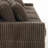 4 - Piece Upholstered Light Brown Faux Rabbit Fur Flannel Modular Sectional Sofa with Armrests & Throw Pillows-1545015713