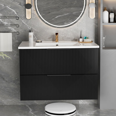 Meuble-lavabo 36 po avec lavabo en céramique