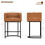 Modern Upholstered Counter Stool with Metal Frame-124062066
