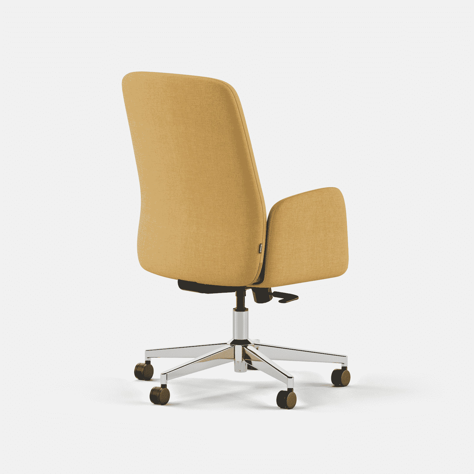 Fabric Office Chair with Lumbar Support, Sunflower, 40.5"