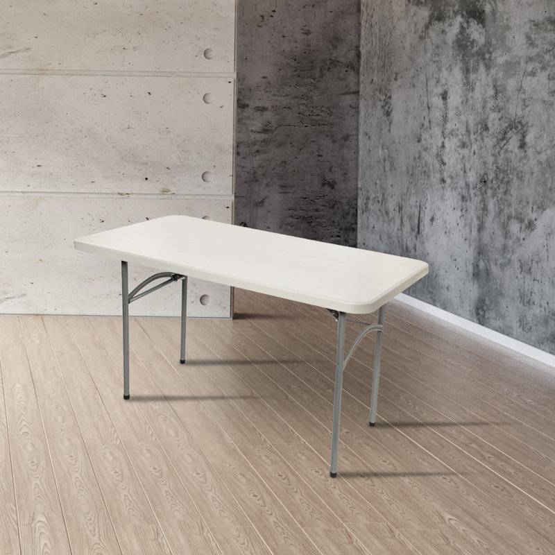 Baldwin 48'' Grey Plastic and Steel Folding Table