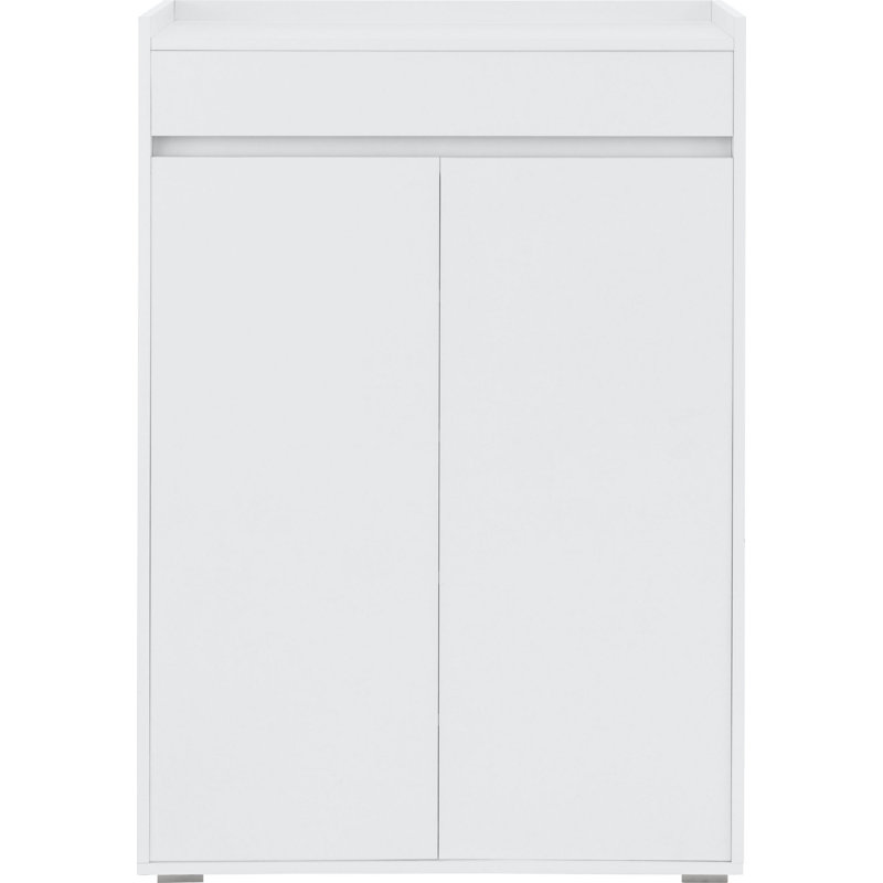 18 Pair Shoe Storage Cabinet, White