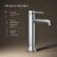 Robinet de lavabo vasque à poignée simple avec drain occasion-75081529-122720836