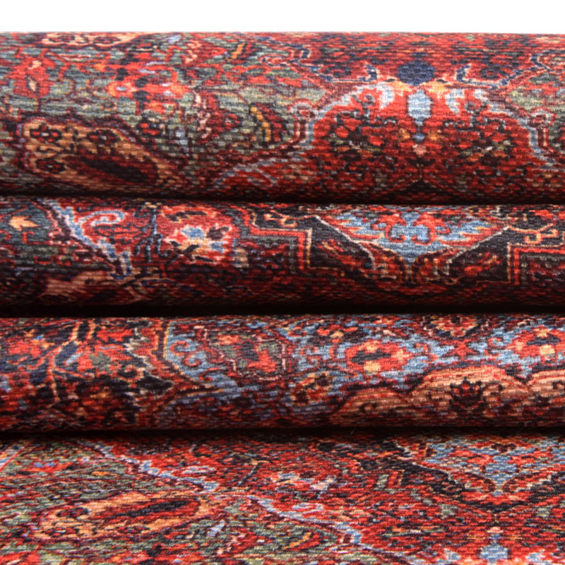 Tapis oriental bourgogne Gamero, Ovale 2 pi x 3 pi 1 po
