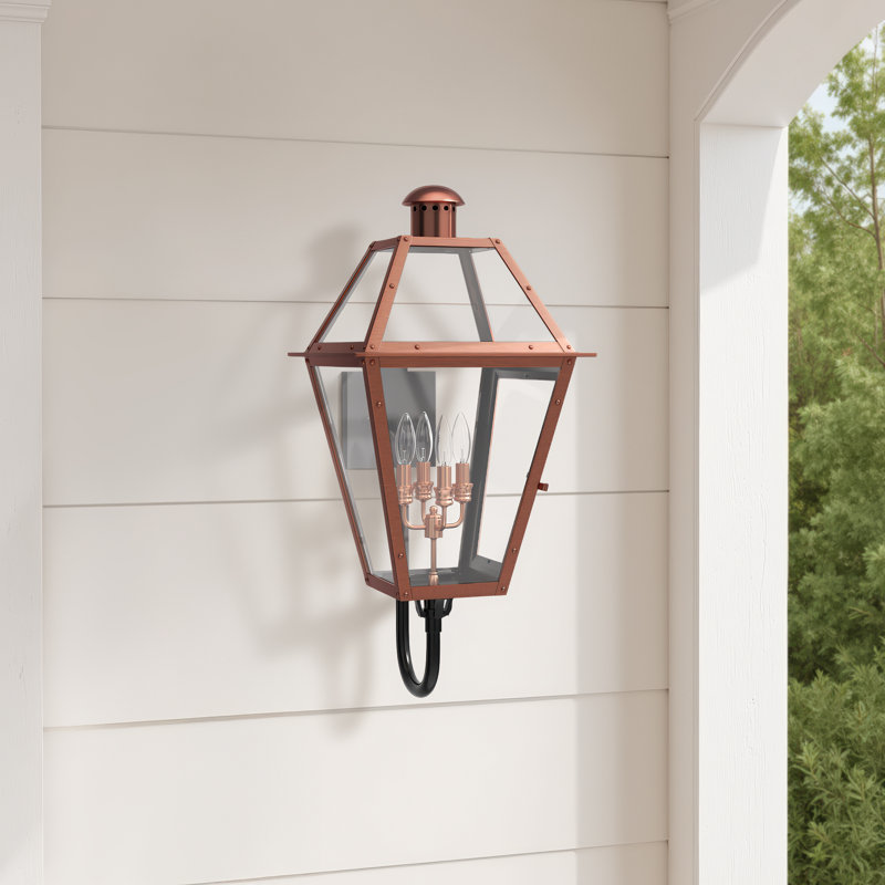 Amber Copper Wall Light