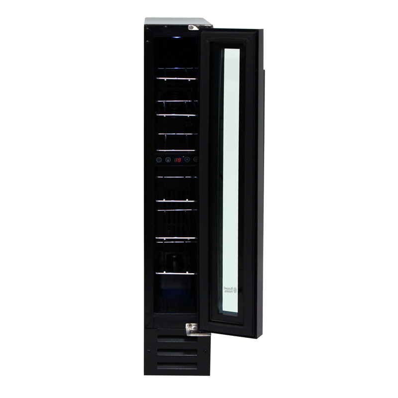 Russell Hobbs Rhbi7wc1 Black Glass Freestanding & Built In 7 Bottle Wine Cooler