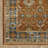 Arjay Distressed Oriental Rust/ Blue Indoor-Outdoor Rug-90319314