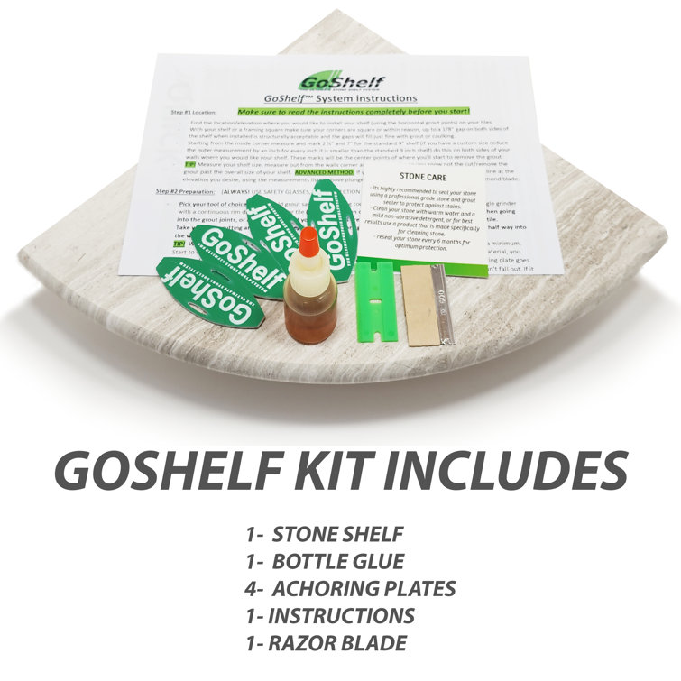 GoShelf™: Wall Mounted Shower Shelves You Install Yourself - GoShelf™