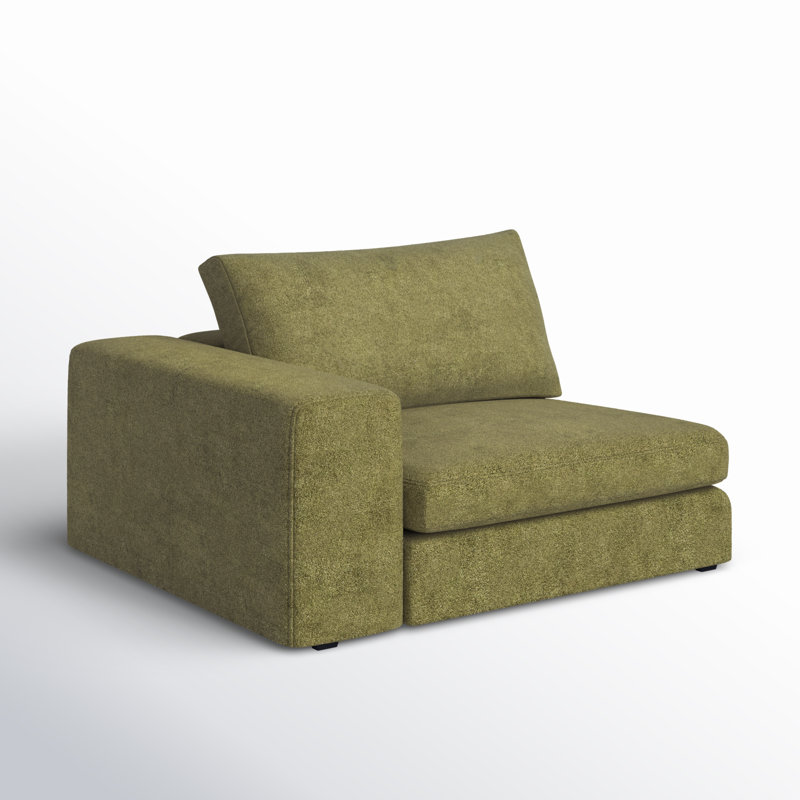 Fauteuil large 50 po Ojai, Chenille verte