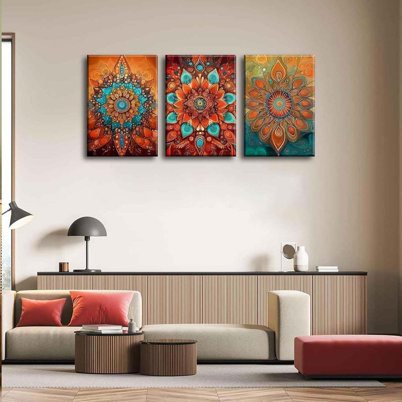 3 Piece Wrapped Canvas Print, 40 cm H x 30 cm W