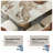 Hugette 55''Rectangular Sintered Stone Dining Table for 2-4 People, Modern Kitchen Table with Gold Stainless Steel Legs , Luxury Dining Room Table for Living Room, Gold (Table Only)-850415916-867107273