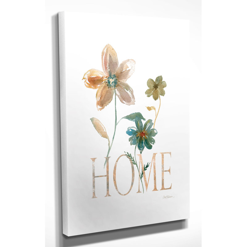 « simple home » par carol robinson, reproduction d’art sur toile tendue, H 24 po x l 32 po x P 1,5 po