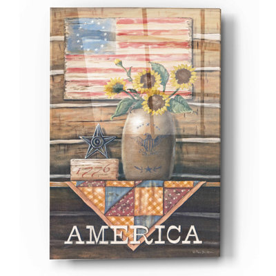 «Rustic America» par Pam Britton - peinture sans cadre