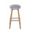 Ensemble de 4 tabourets de bar Benson  - siège en plastique confortable avec pieds et repose-pieds en placage de métal - Design élégant et moderne pour la cuisine, le bar, la salle à manger - parfait pour la décoration intérieure moderne,
