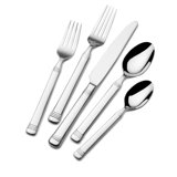 Fitz and Floyd Everyday Bistro Band Stainless Steel Flatware Set