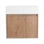 Armoire de salle de bain avec lavabo, portes à fermeture douce, conception à fixation flottante, pour petite salle de bain-1056374698-1056374697