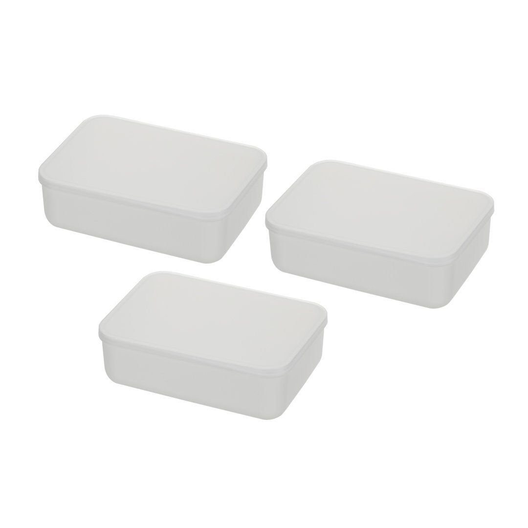 Rebrilliant Plastic Storage Bins With Lids For Organizing Small Household Items, Multipurpose For Classroom, Drawers, Desktop, Office, Playroom, Shelves, Closet, And More 2146-3 Pack Of 3 (Set of 3) Rebrilliant