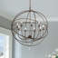 Lustre spectaculaire unique en bronze à 9 lumières Mason