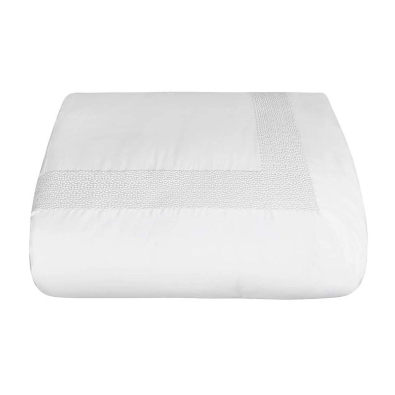 Pearls_Duvet Cover, Queen Duvet Cover, White
