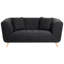 Sofa 2 Seater Temira Fabric Black