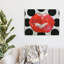 Red Lips - impression sans cadre sur verre