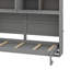 Lit simple escamotable mural simple avec armoire supérieure, supports, lit pliant peu encombrant avec éclairage et port USB-1954527319
