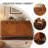59.06" Brown Solid wood Rubberwood Shoe Storage