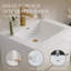 Meuble-lavabo mural avec lavabo et meuble de rangement flottant pour salle de bain-1424004248