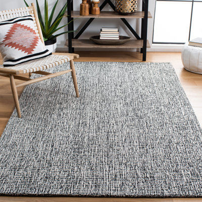 Rhawnie Striped Wool Hand Tufted Area Rug