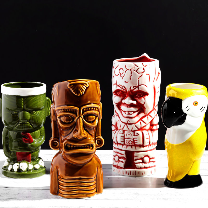 Tasses en céramique Hawaiian Luau Tiki