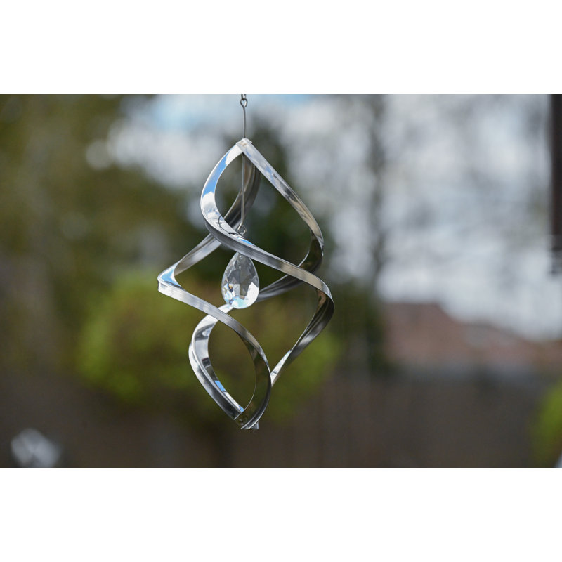 Mini Modern Crystal Nova Wind Spinner, 20" H x 10" W x 10" D