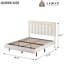 Ensemble de lit plateforme intelligent avec table de chevet moderne à DEL 2 pièces - Ensemble de chambre à coucher lumineuse 3 pièces-1261307904-1261307918