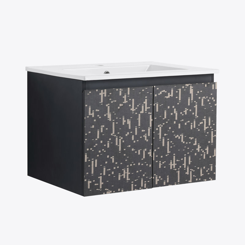 24'' Floating Wall-Mounted Bathroom Vanity With Ceramics Sink