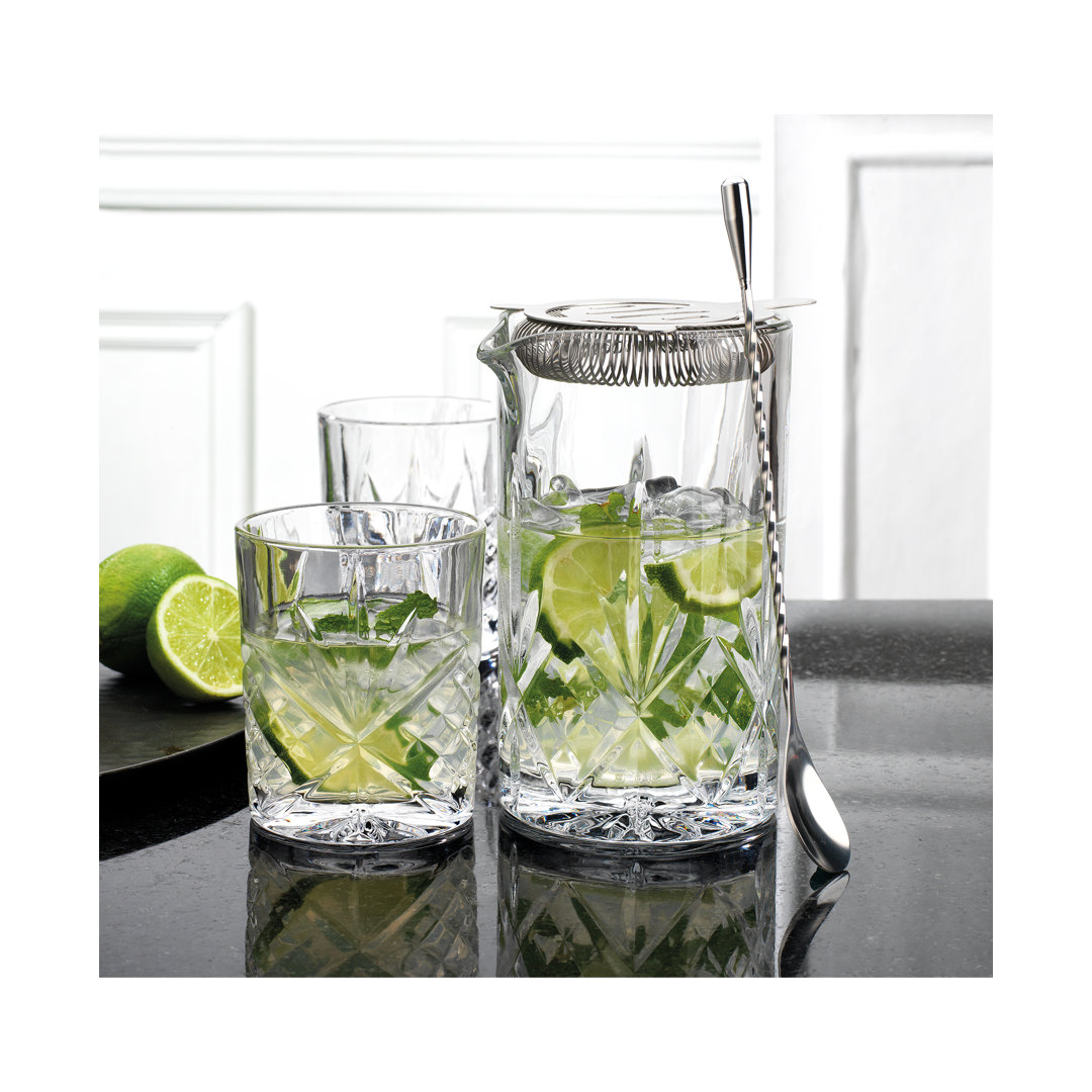 Dublin Crystal 5 Piece Mixology Set Godinger Silver Art Co