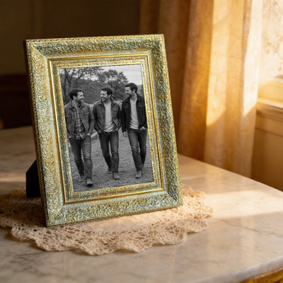 5" x 7" Antique Gold 3 PCS Wall Picture Frame for Living Room Decor