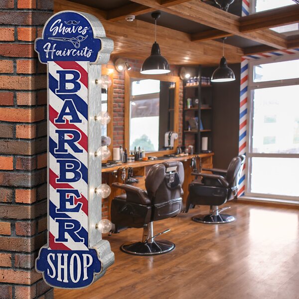 Barber Shop Window Sticker Custom Front Sign Decal Salon Modern Hairdresser  Big