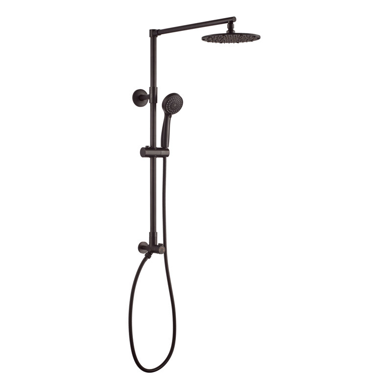 Fennocasa Polaris Rain Shower System, 8” Rainfall Shower Head, 1.8 GPM,  Oil-Rubbed Bronze