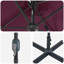 Garden Parasol Polyester and Aluminium Outdoor Shade UV Sun Protection-1543355937