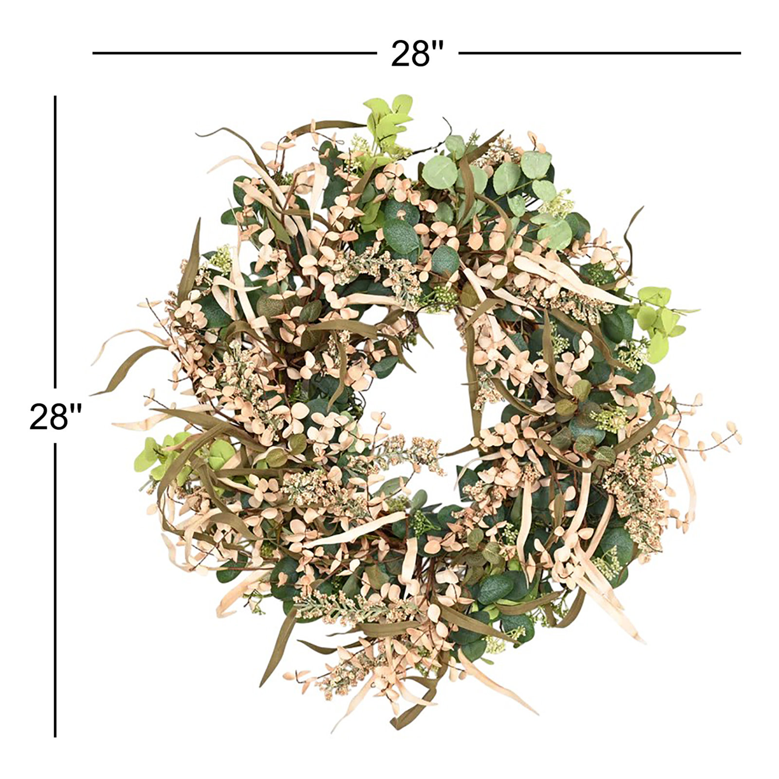 28" Handcrafted Mixed Assortment Thanksgiving Wreath