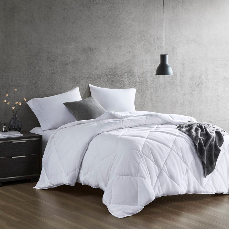 Brielle Oversized Down Alternative Comforter, King/Cal King Comforter, White