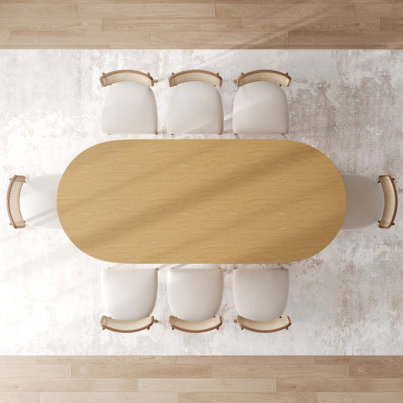 Table de salle à manger Fohoren, Bois naturel, L 79 po x l 33,5 po x H 30 po