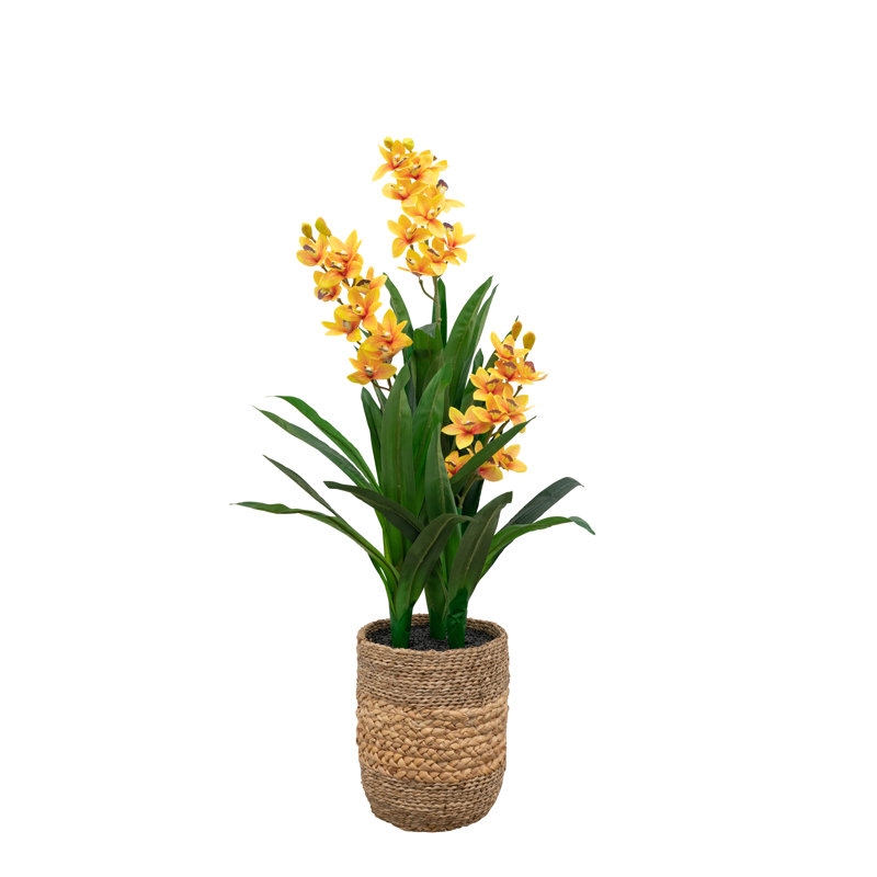 42" Natural Touch Orchid, Yellow