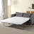 4 Inch Memory Foam Mattress Topper Replacement For Sleeper Sofa And Couch Beds,Washable Cover,White (Sofa Not Included)-1511078284