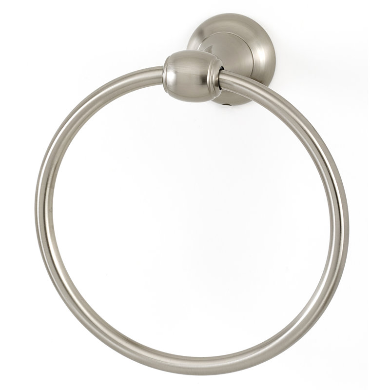 Wall Mounted Towel Ring, Satin Nickel