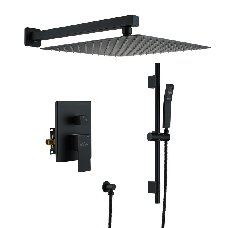 All-In-One Kit with Rough in-Valve, Matte Black
