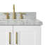 ARIEL TAYLOR 37 IN LEFT OFFSET RECTANGLE SINK VANITY-414248929-414248930-448757056